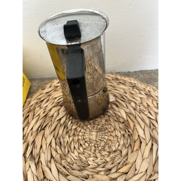 IKEA Stainless Steel Silver Radig Espresso Coffee Moka Pot - Picture 3 of 6